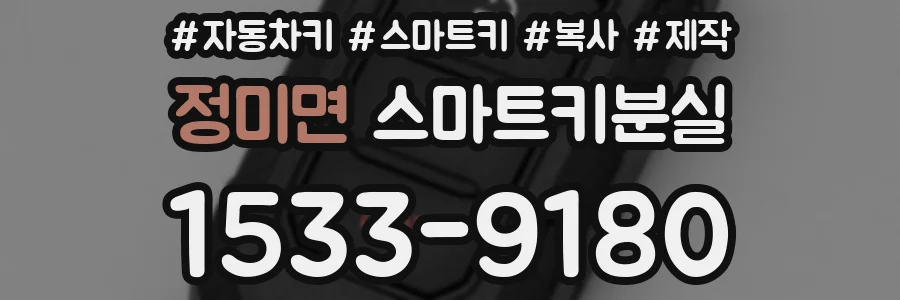 정미면 스마트키분실