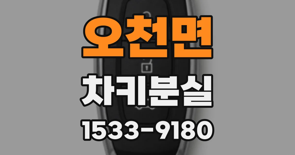 오천면 차키분실