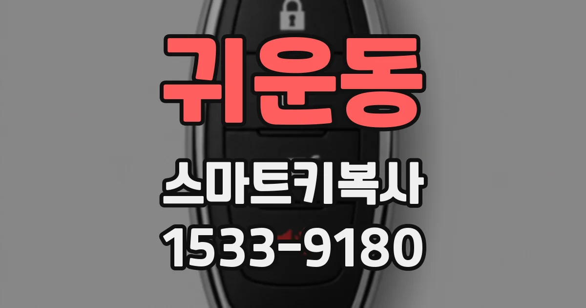 귀운동 스마트키복사