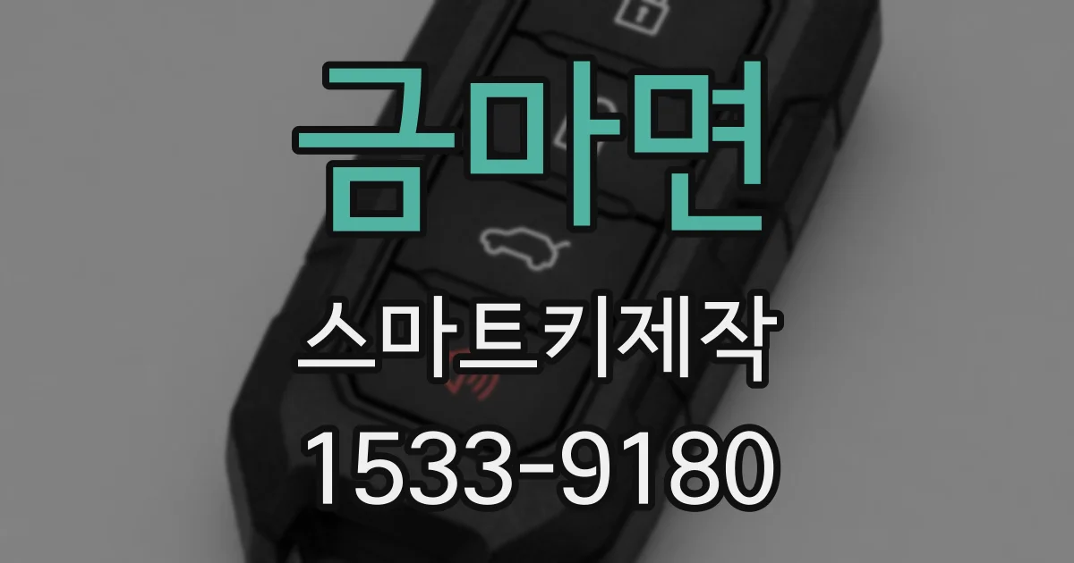 금마면 스마트키제작
