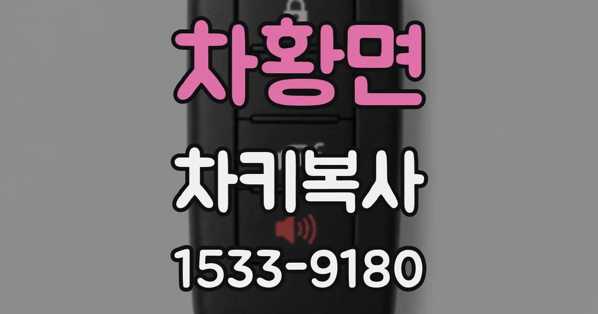차황면 차키복사