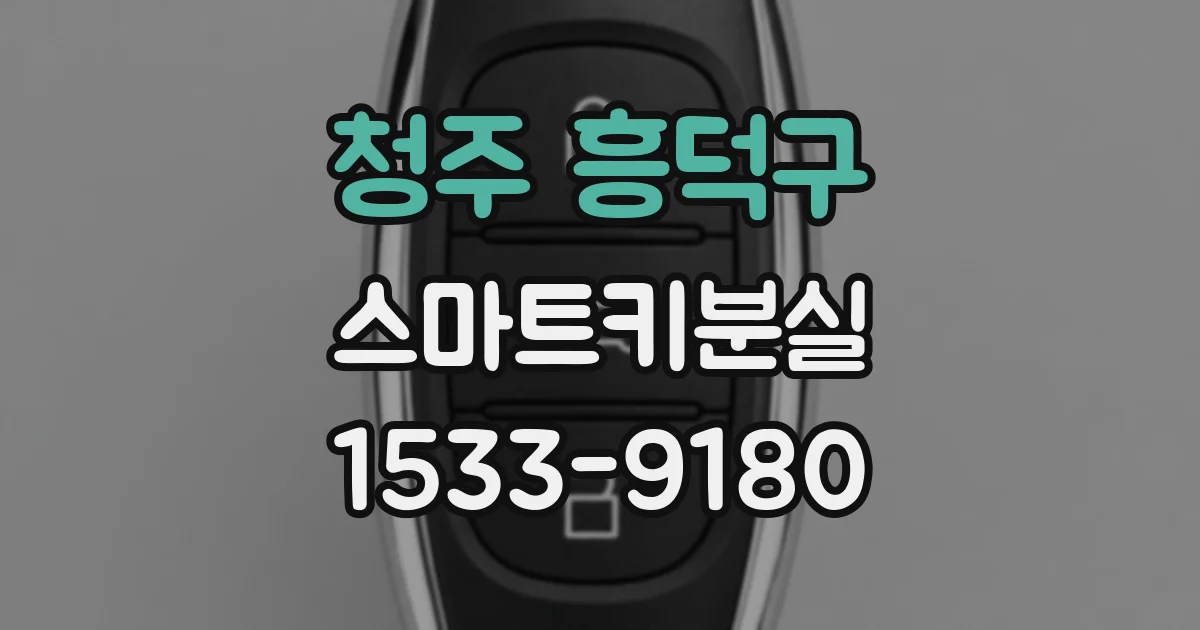 청주 흥덕구 스마트키분실