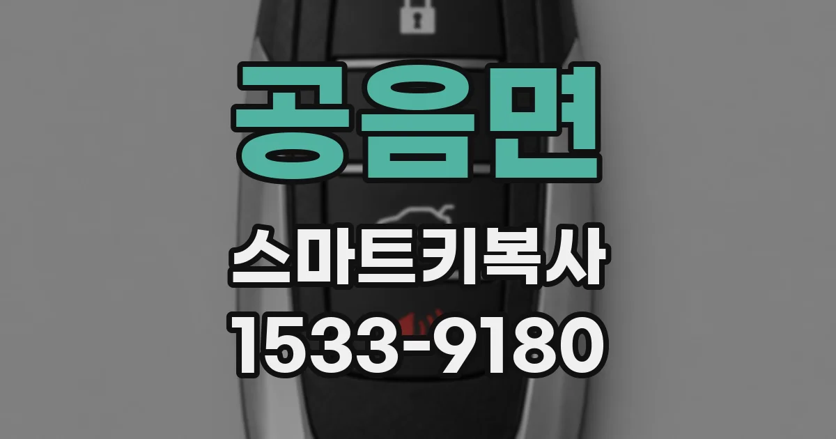 공음면 스마트키복사