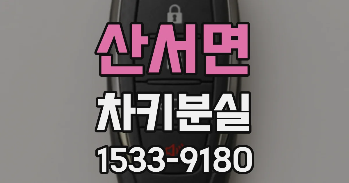 산서면 차키분실