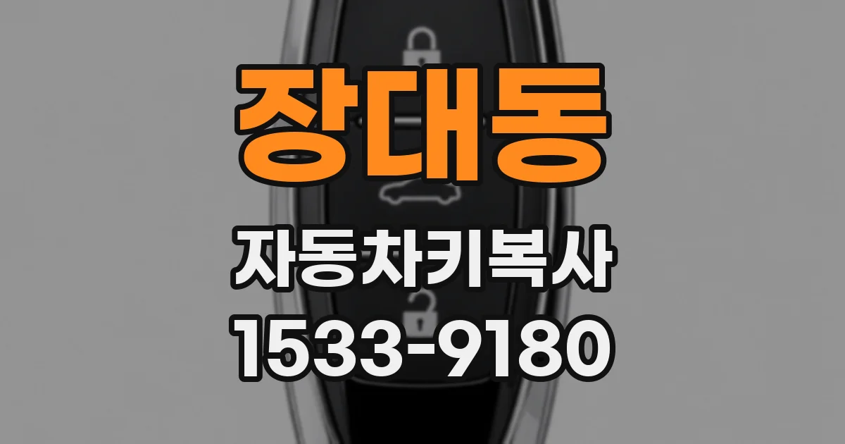 장대동 자동차키복사