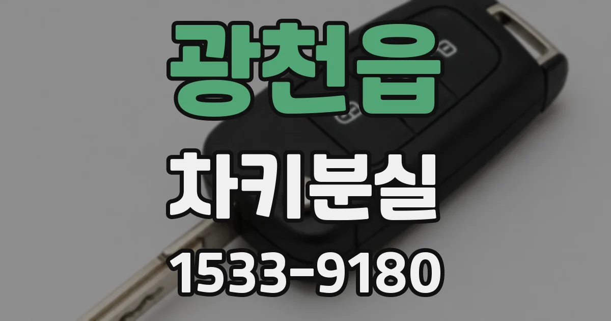 광천읍 차키분실