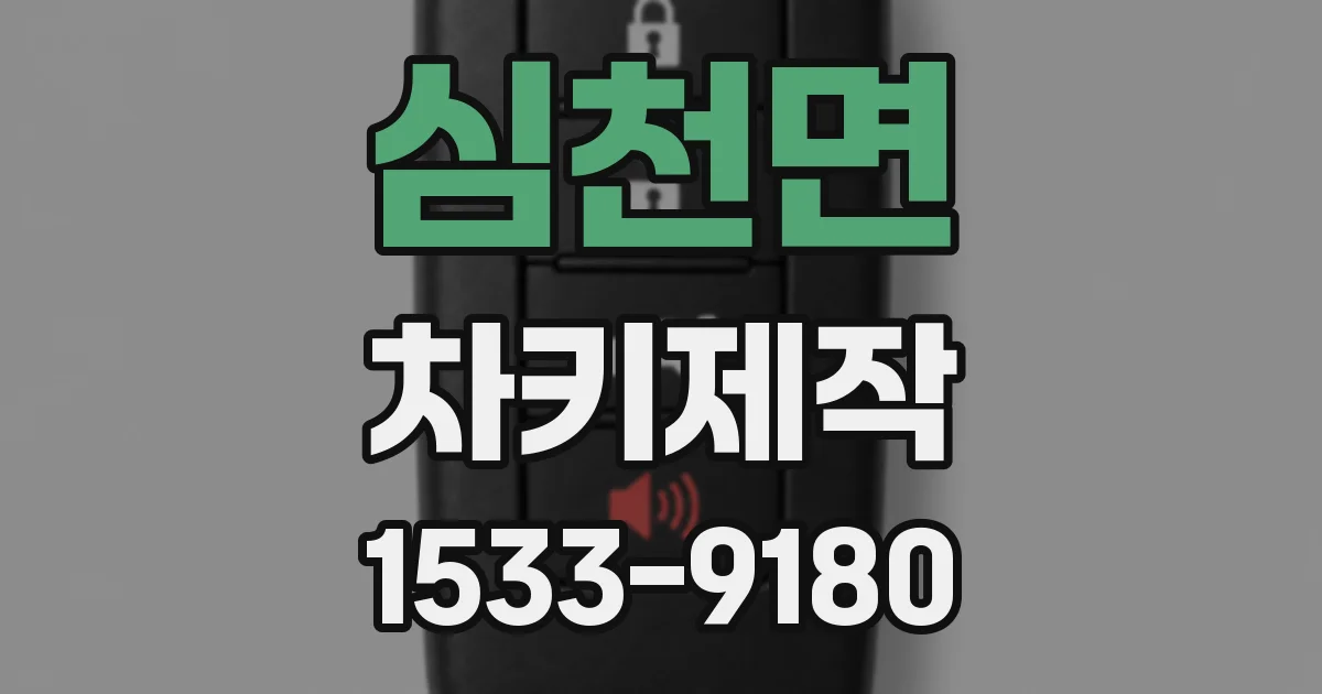 심천면 차키제작