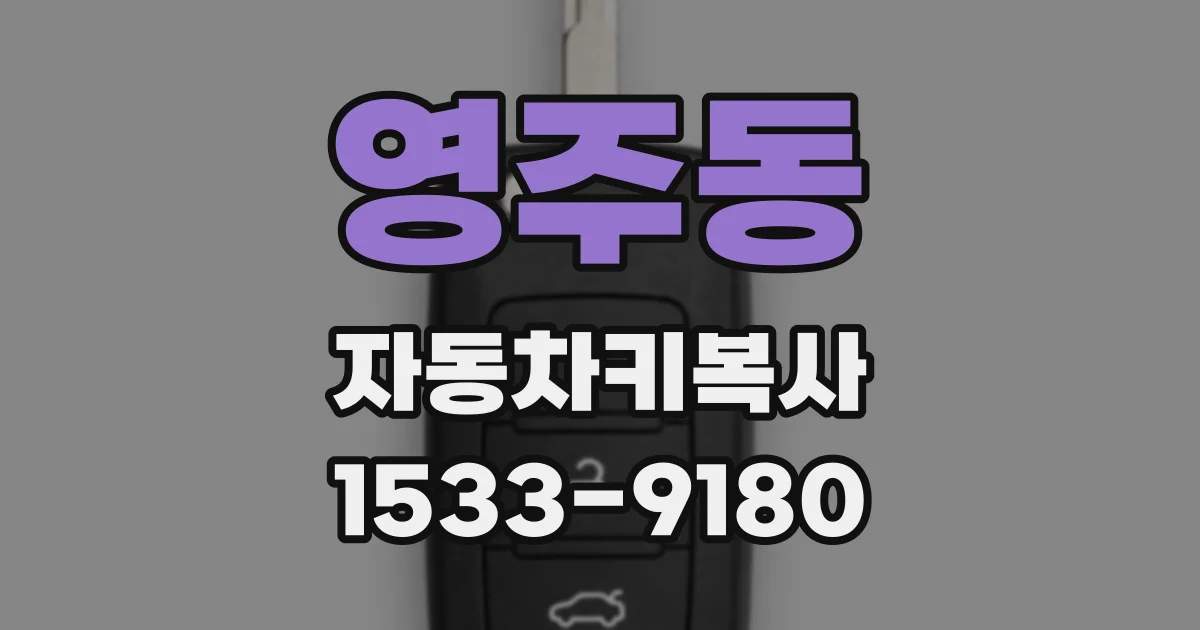 영주동 자동차키복사