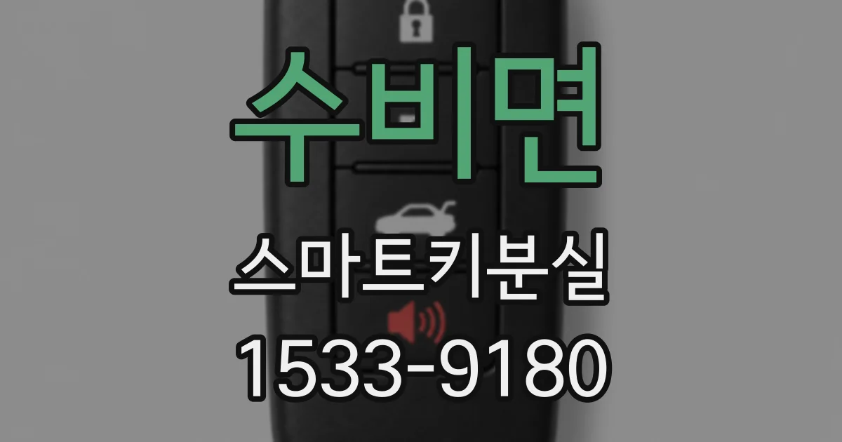 수비면 스마트키분실