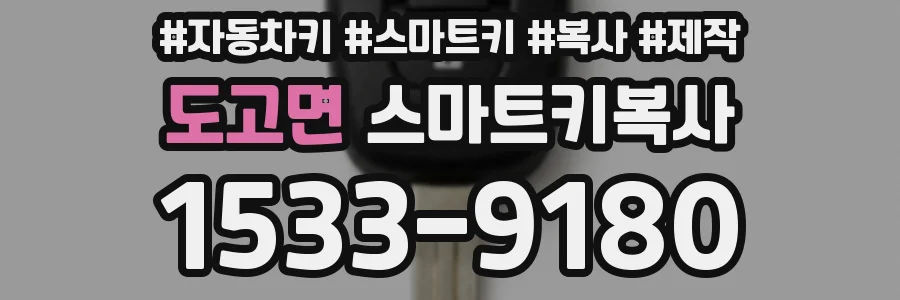 도고면 스마트키복사