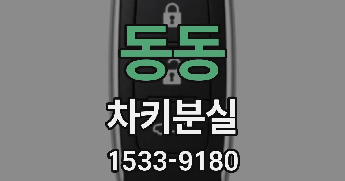 동동 차키분실