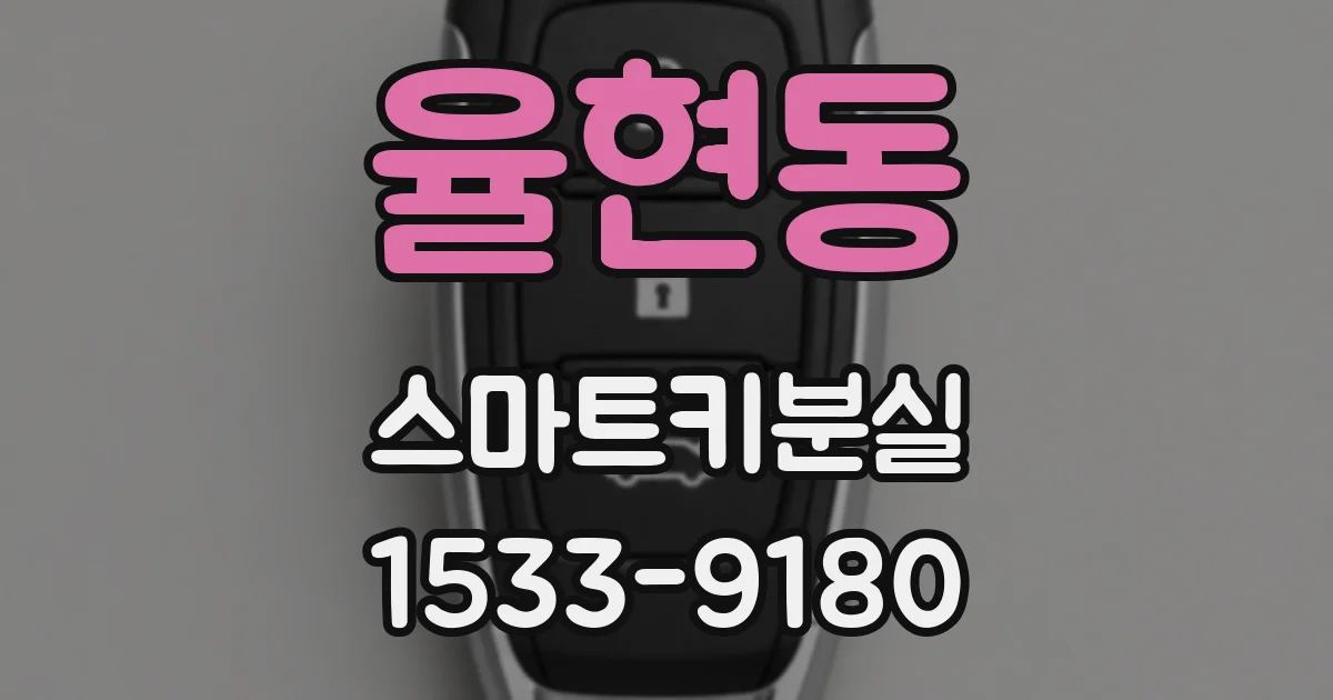 율현동 스마트키분실