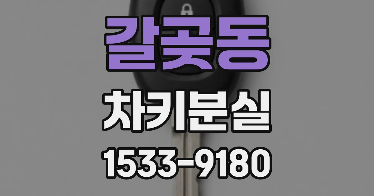 갈곶동 차키분실
