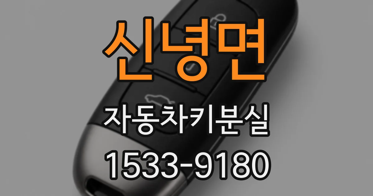 신녕면 자동차키분실