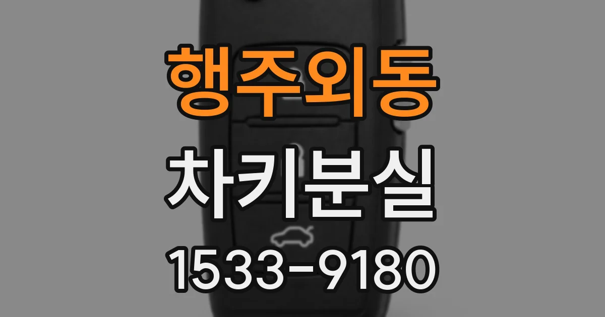 행주외동 차키분실
