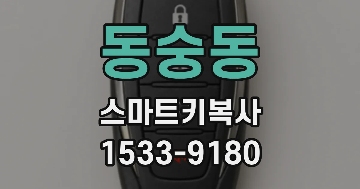 동숭동 스마트키복사