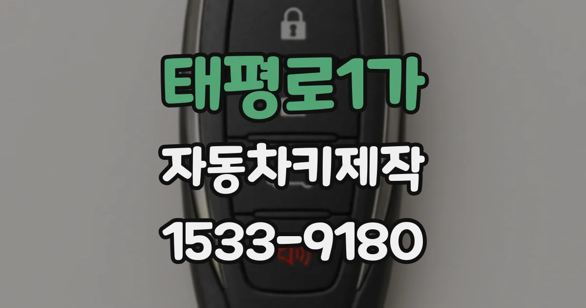 태평로1가 자동차키제작