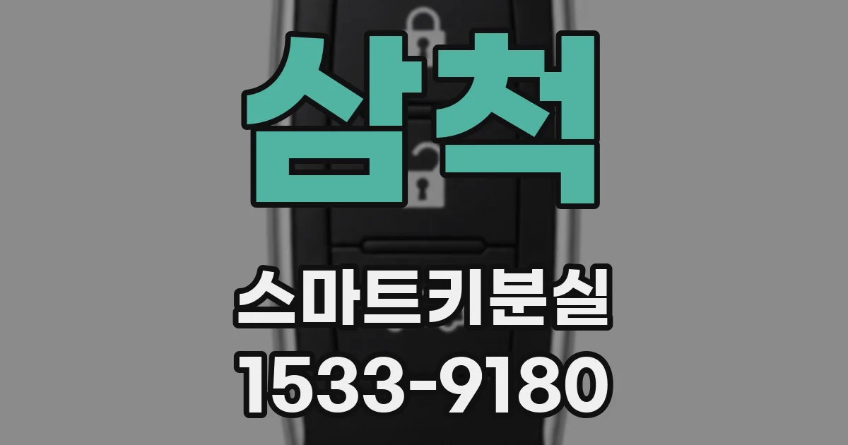 삼척 스마트키분실