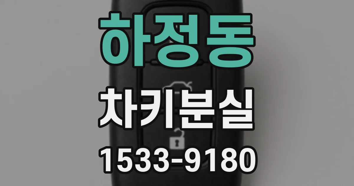 하정동 차키분실