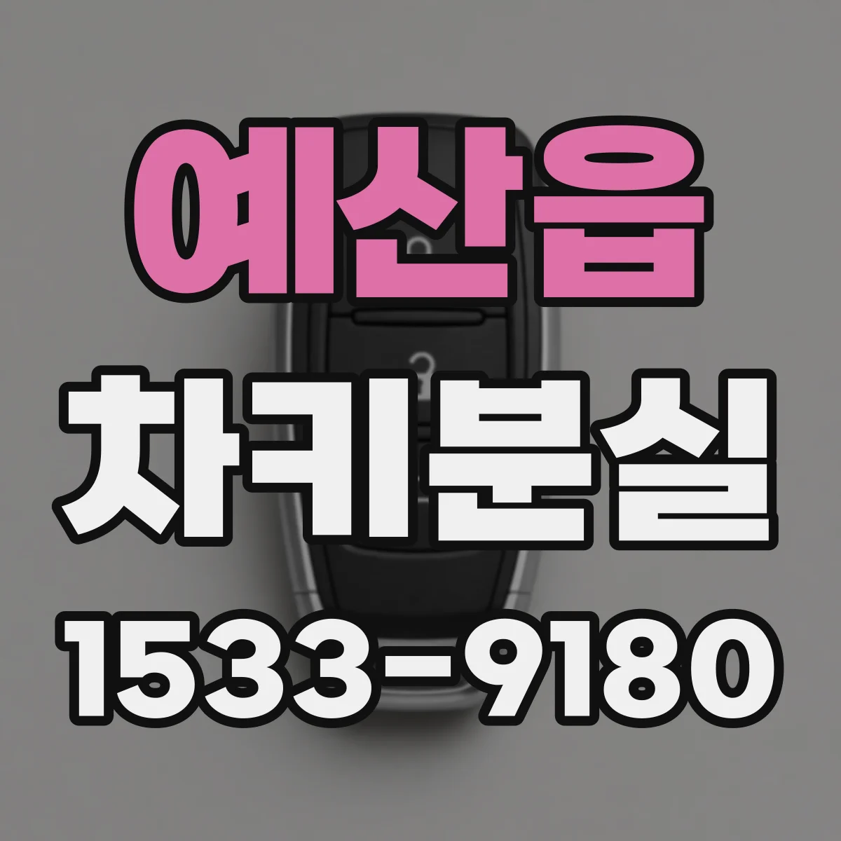 예산읍 차키분실