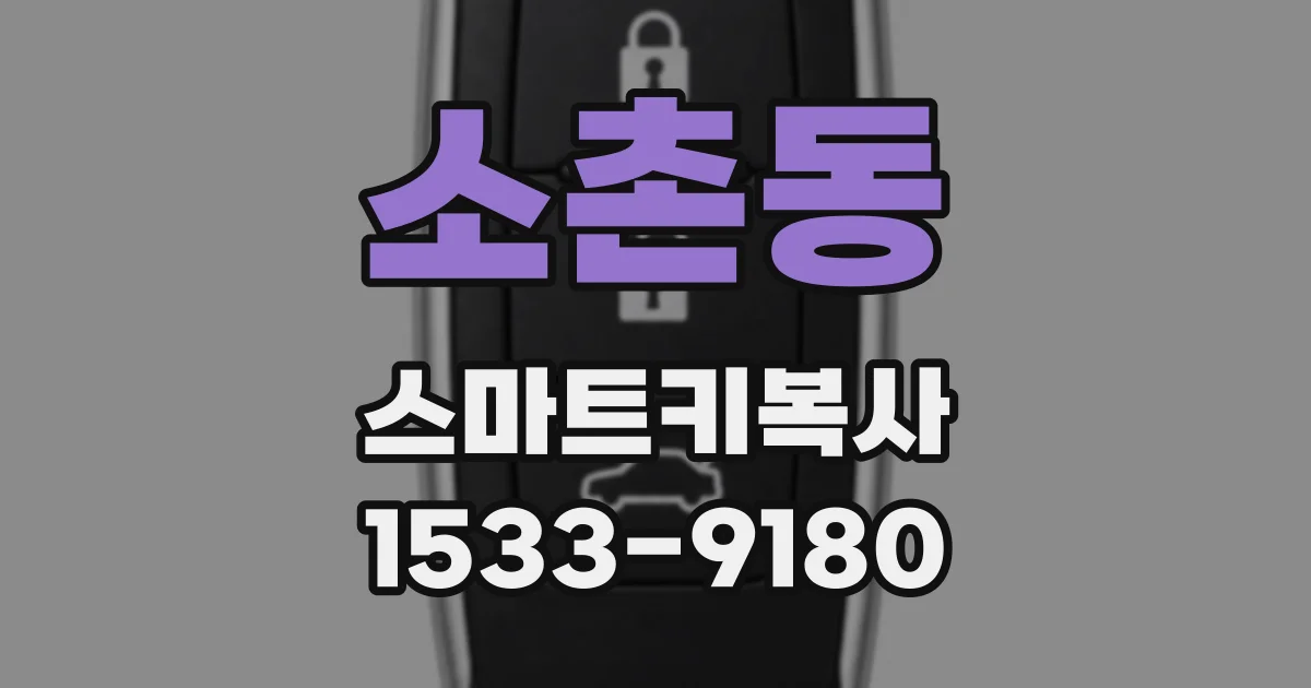 소촌동 스마트키복사