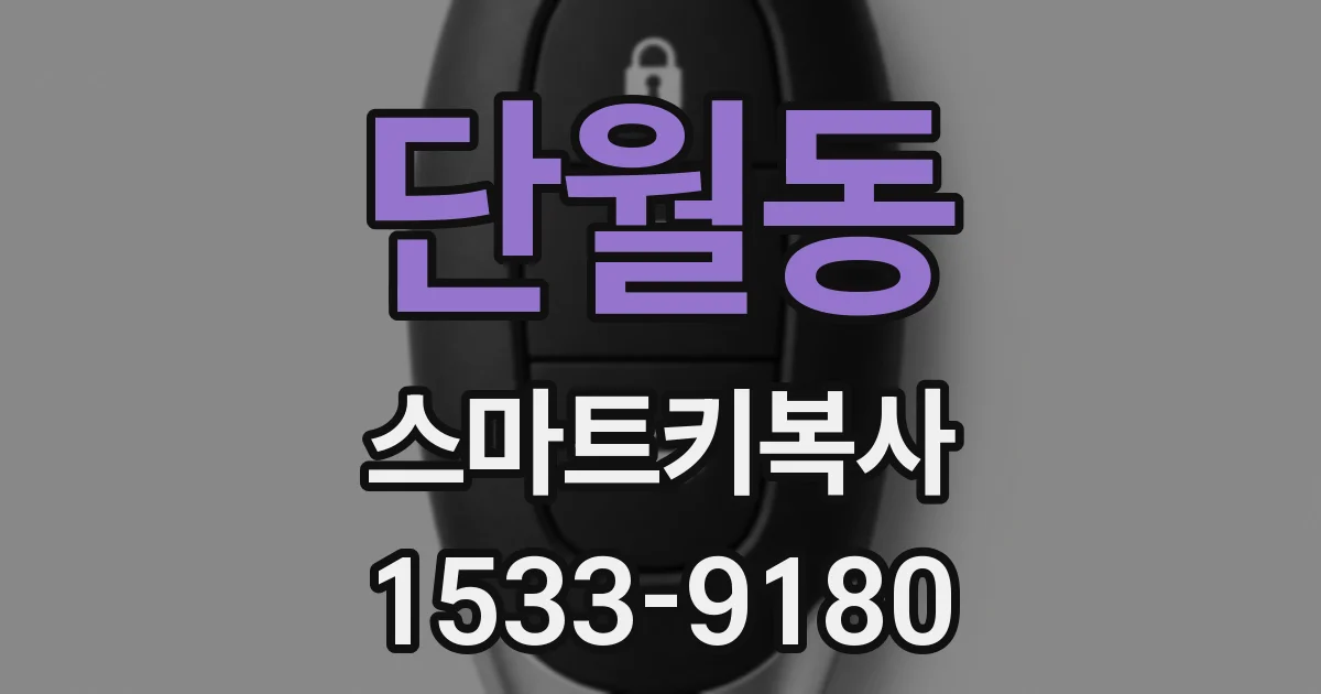 단월동 스마트키복사