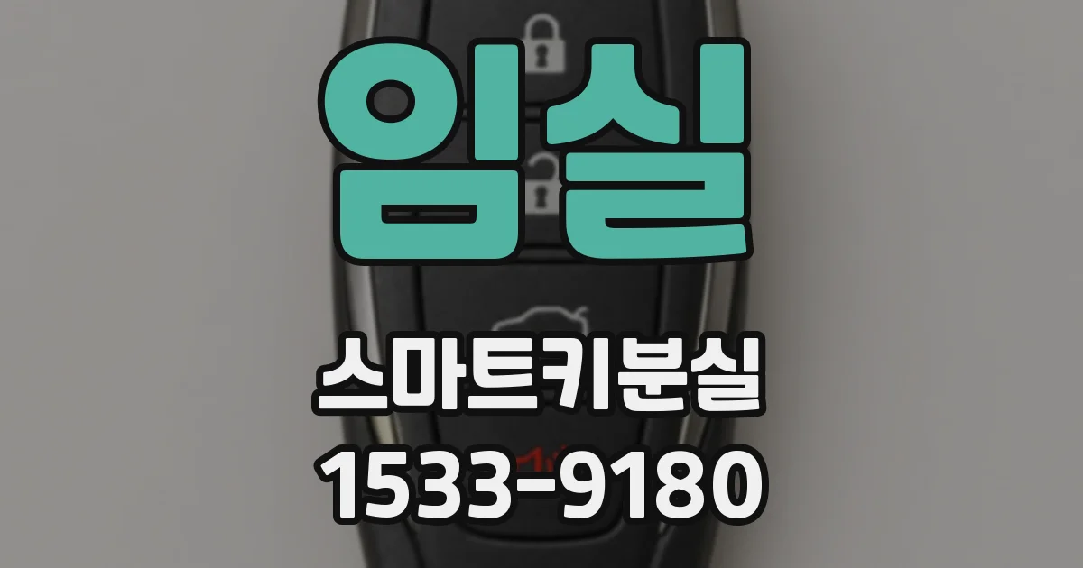 임실 스마트키분실