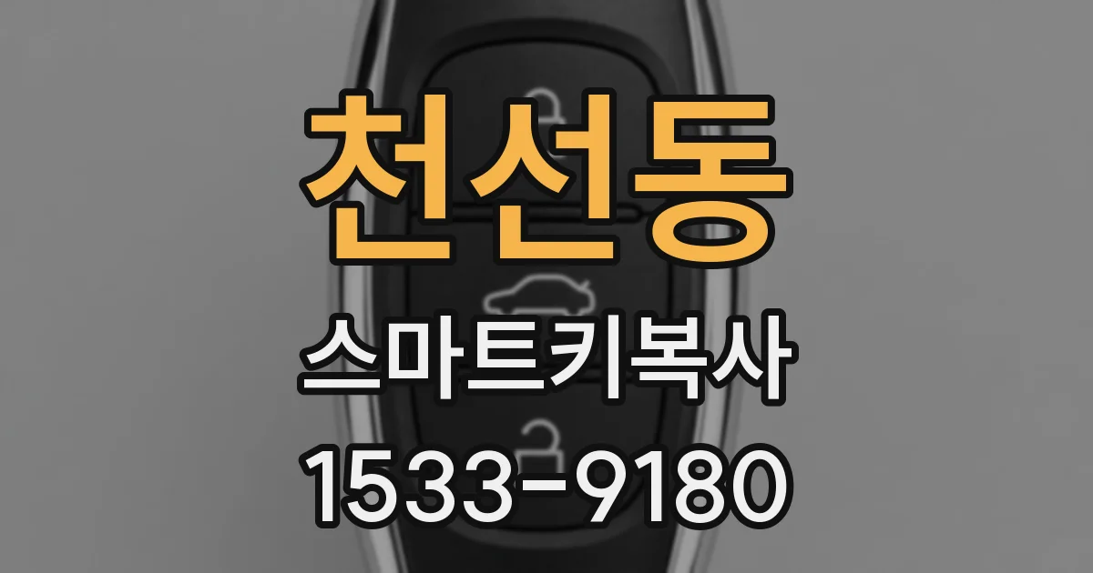 천선동 스마트키복사