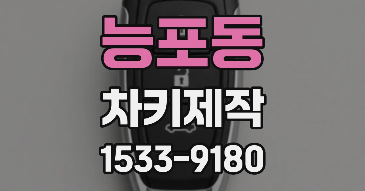 능포동 차키제작