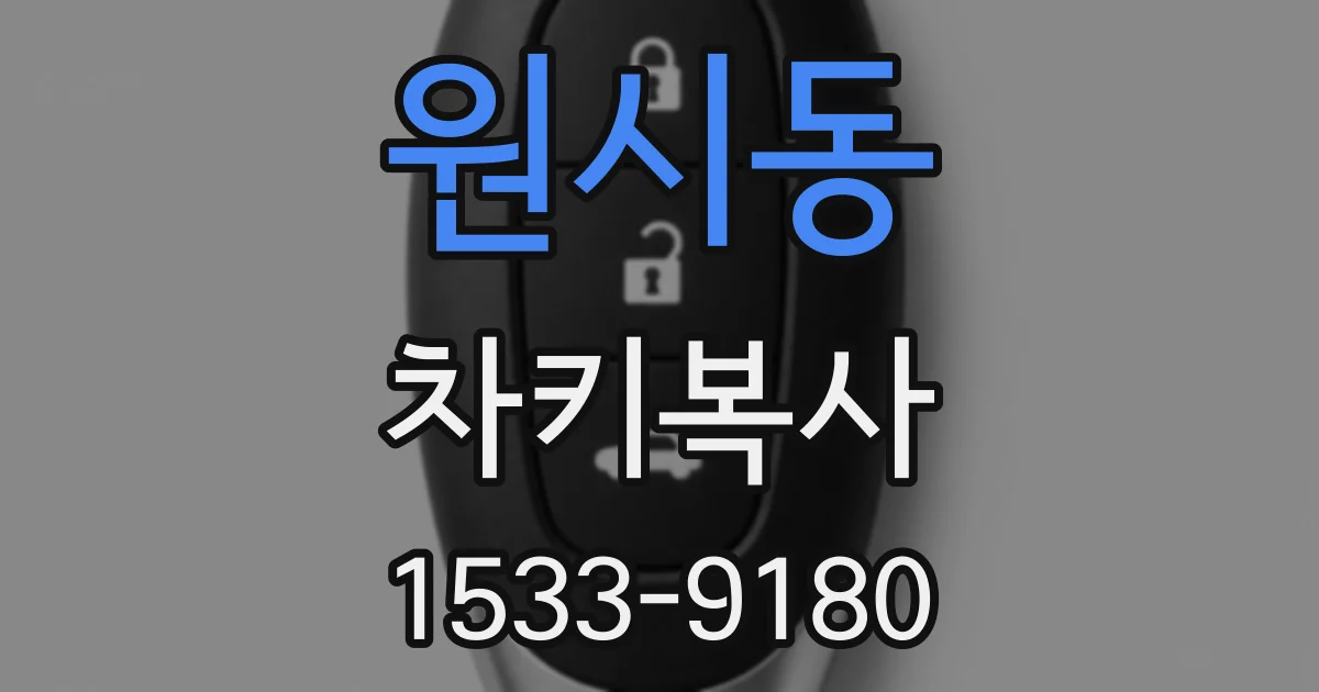 원시동 차키복사