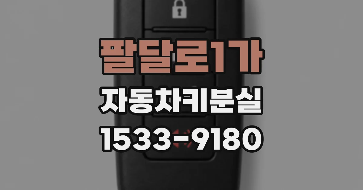 팔달로1가 자동차키분실