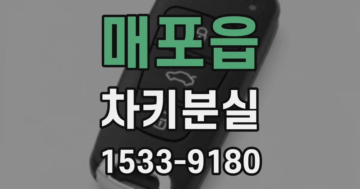 매포읍 차키분실