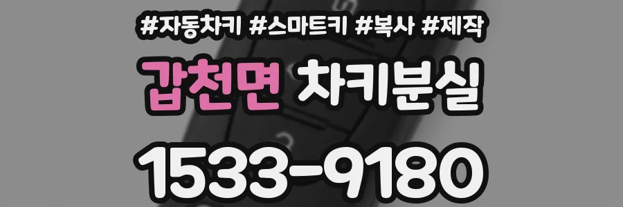 갑천면 차키분실