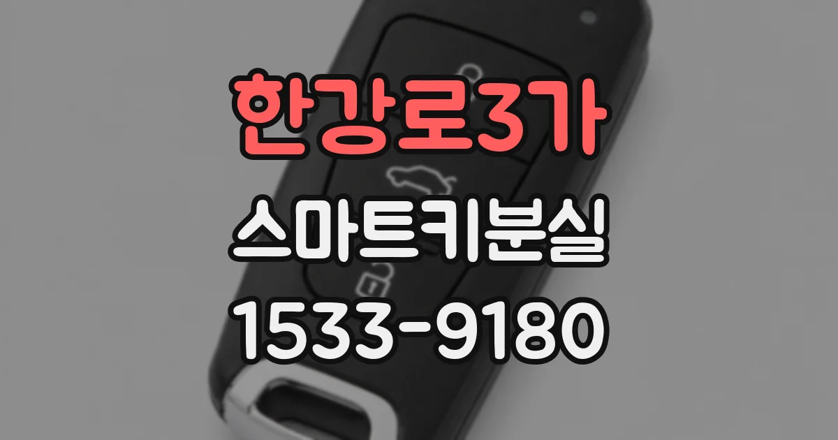 한강로3가 스마트키분실