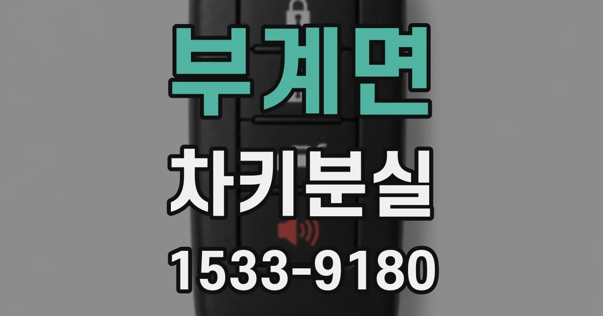 부계면 차키분실