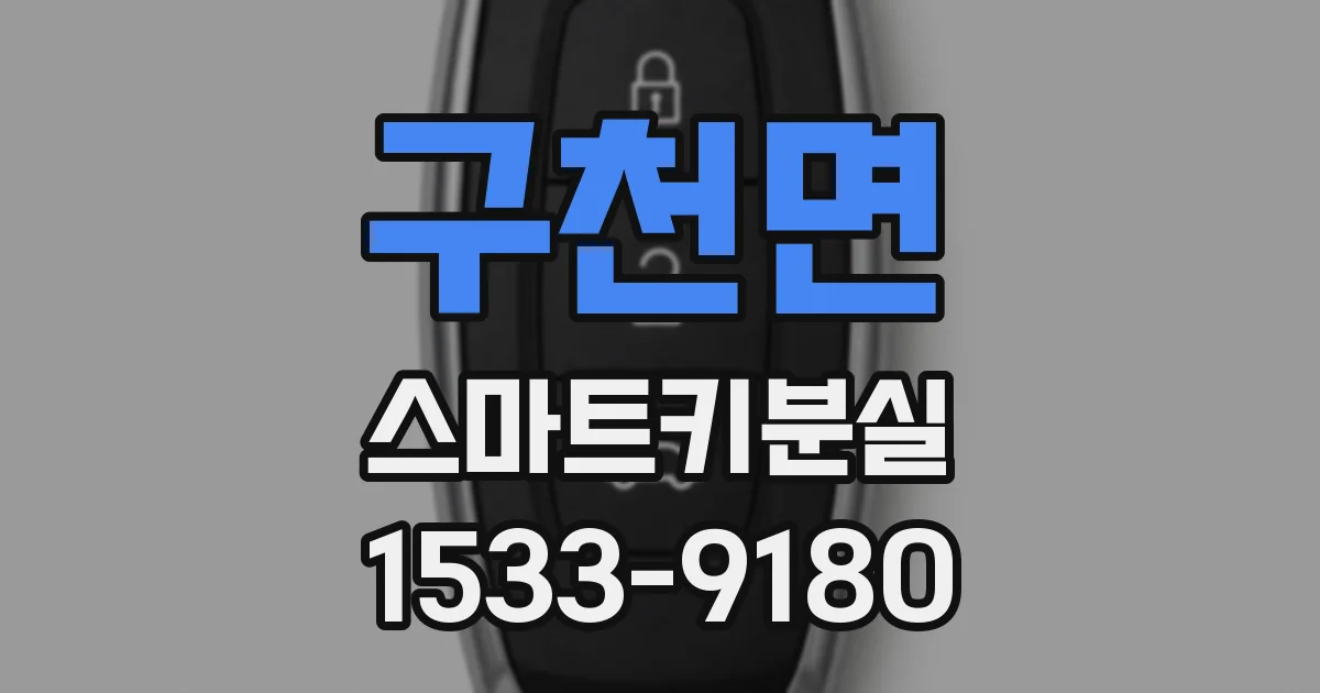 구천면 스마트키분실