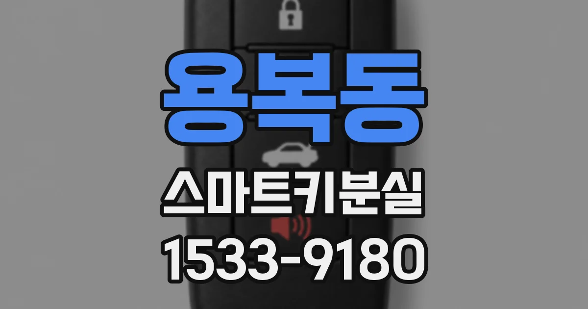 용복동 스마트키분실