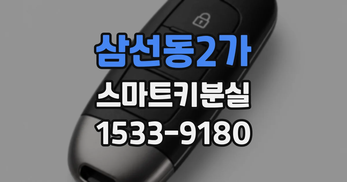 삼선동2가 스마트키분실