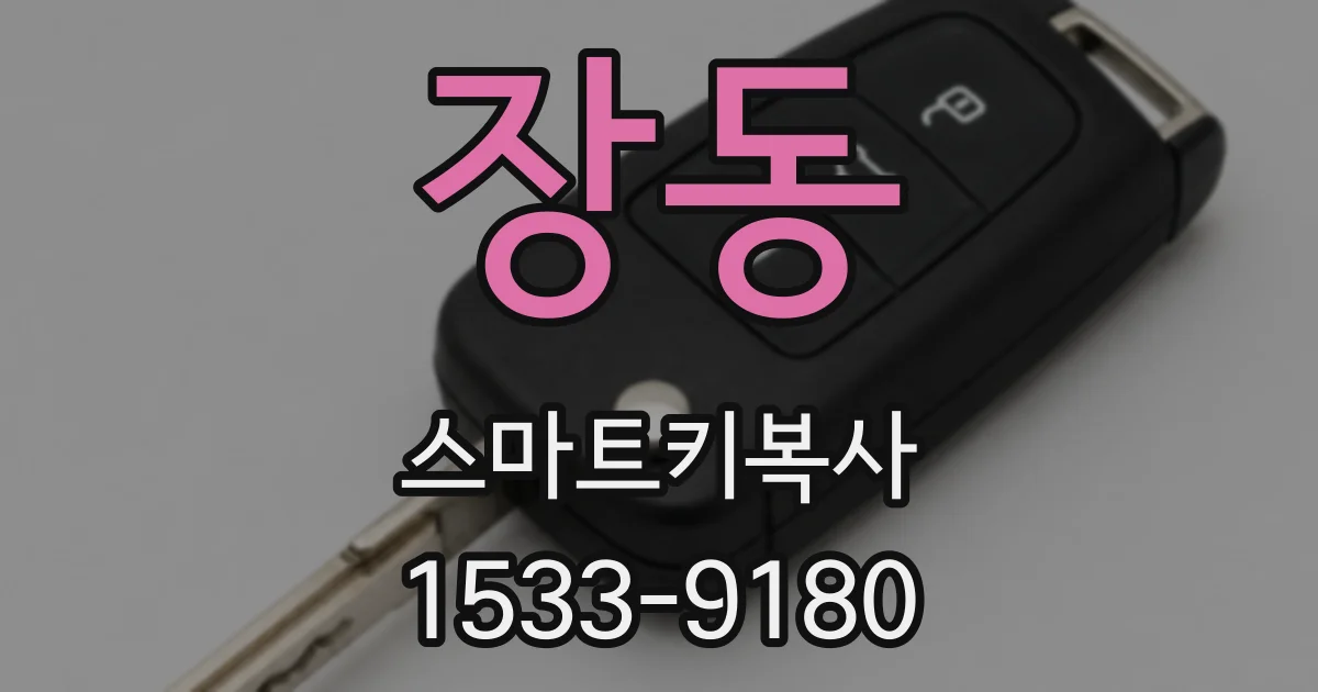 장동 스마트키복사