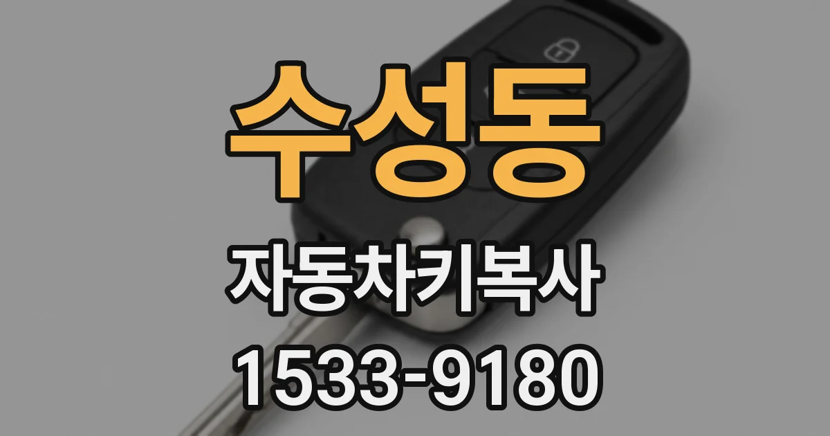 수성동 자동차키복사