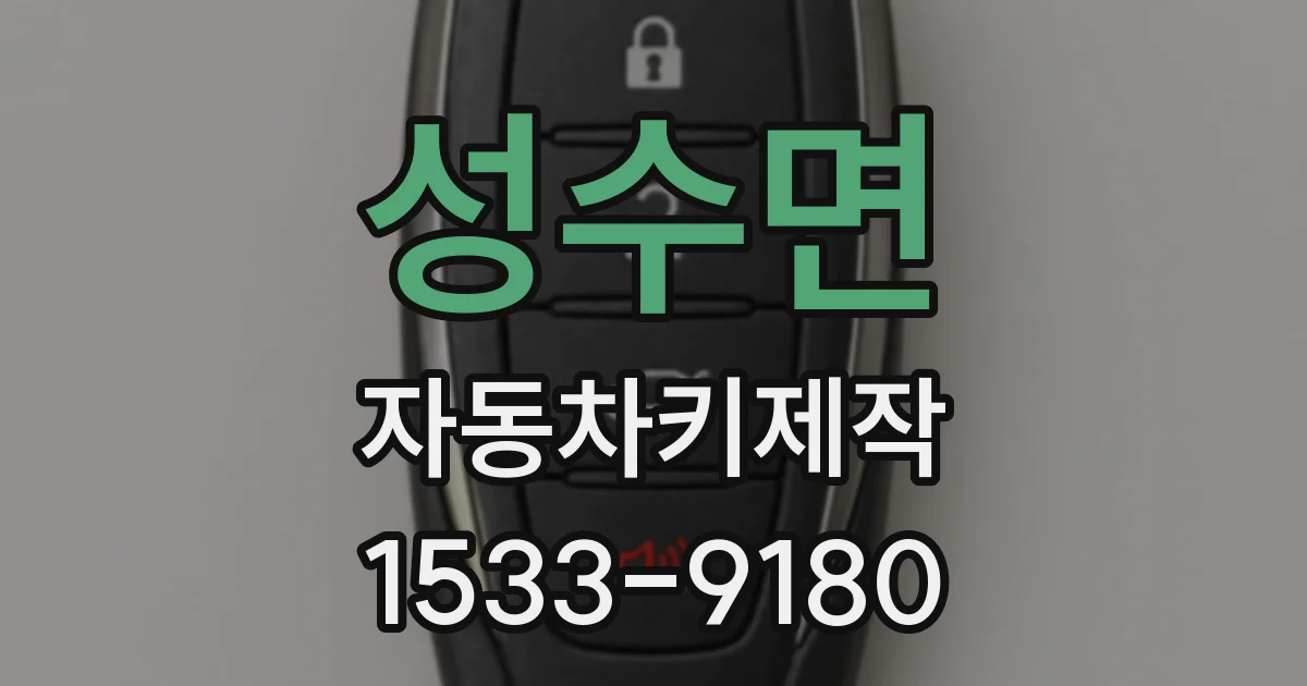성수면 자동차키제작