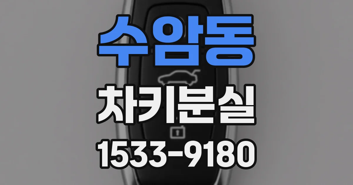 수암동 차키분실