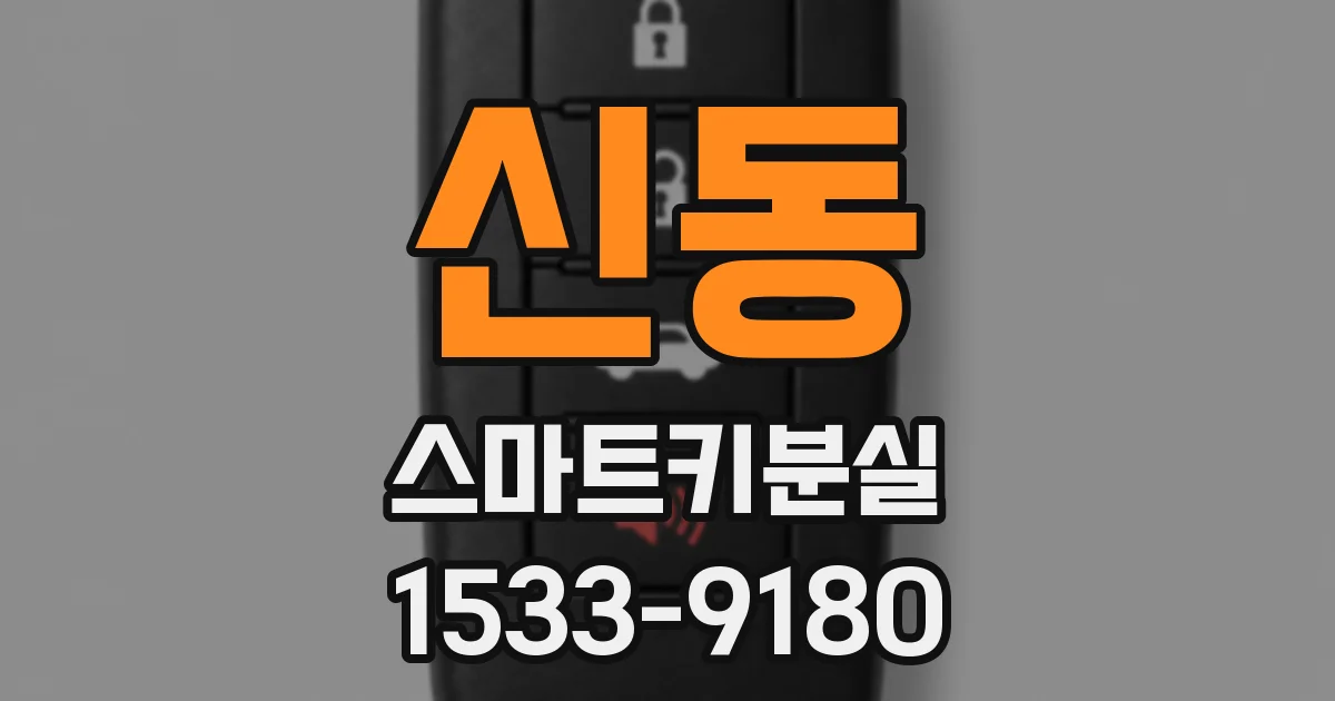 신동 스마트키분실