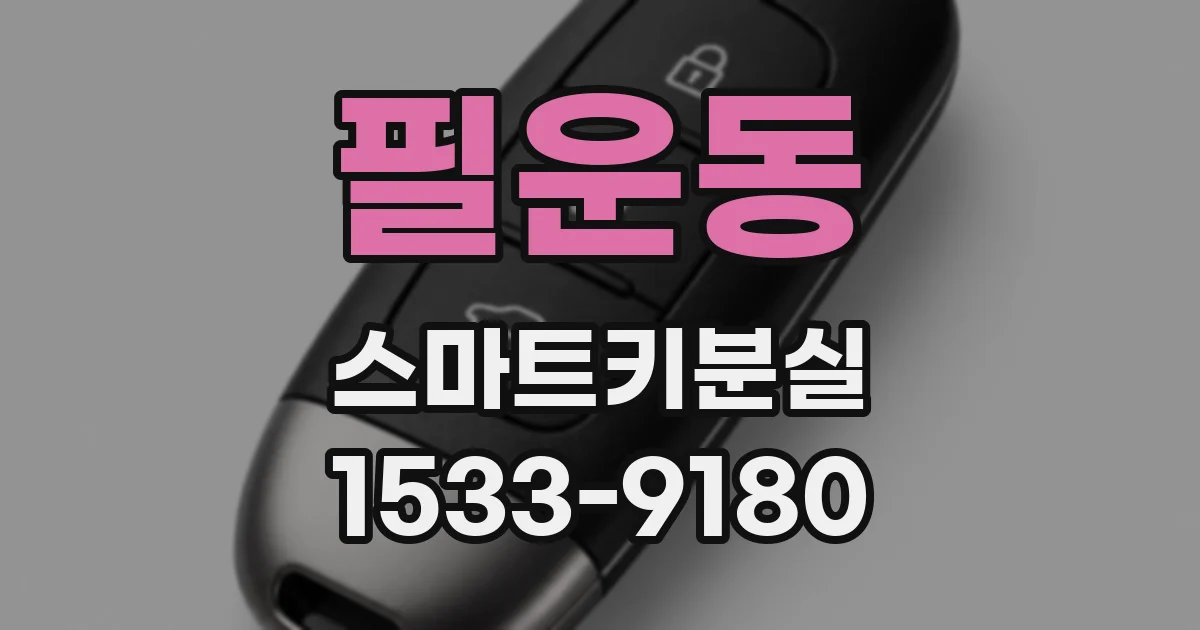 필운동 스마트키분실