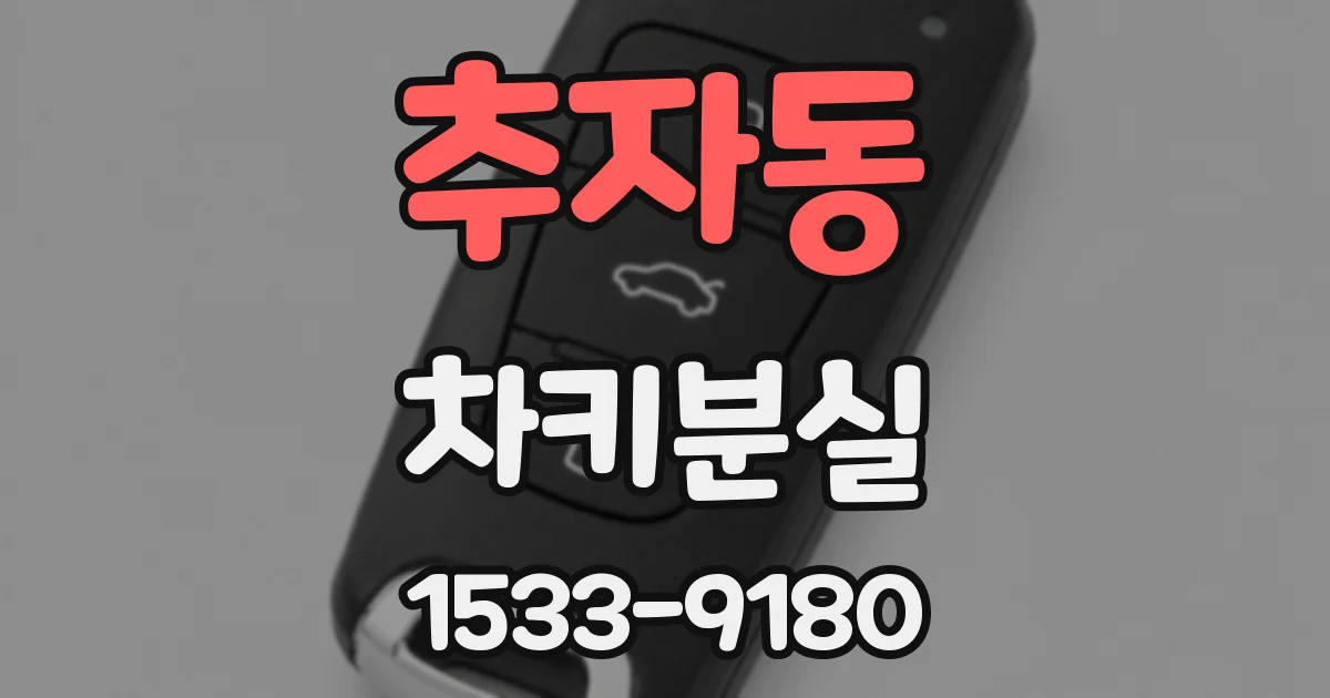 추자동 차키분실