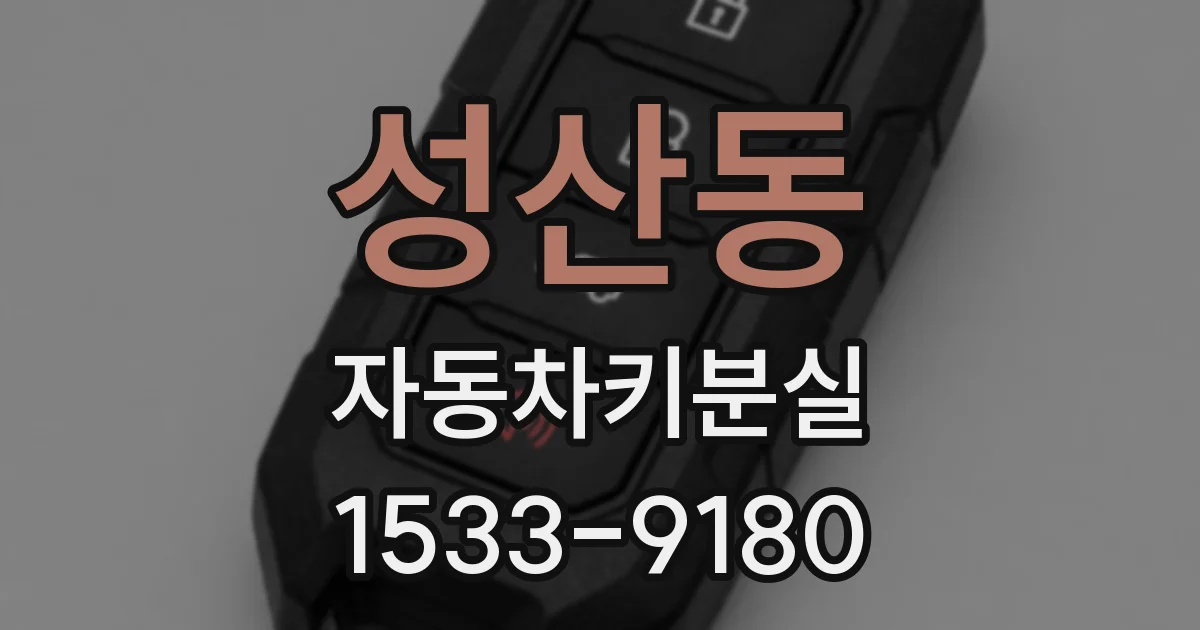 성산동 자동차키분실