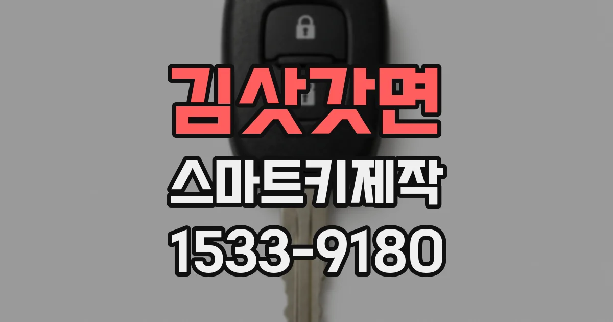 김삿갓면 스마트키제작