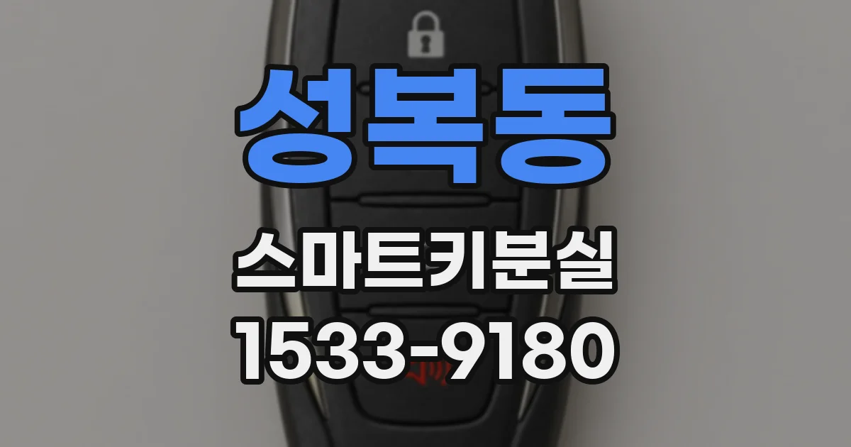 성복동 스마트키분실