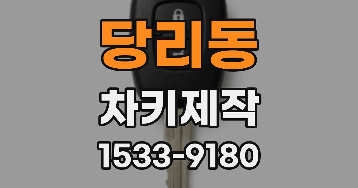 당리동 차키제작