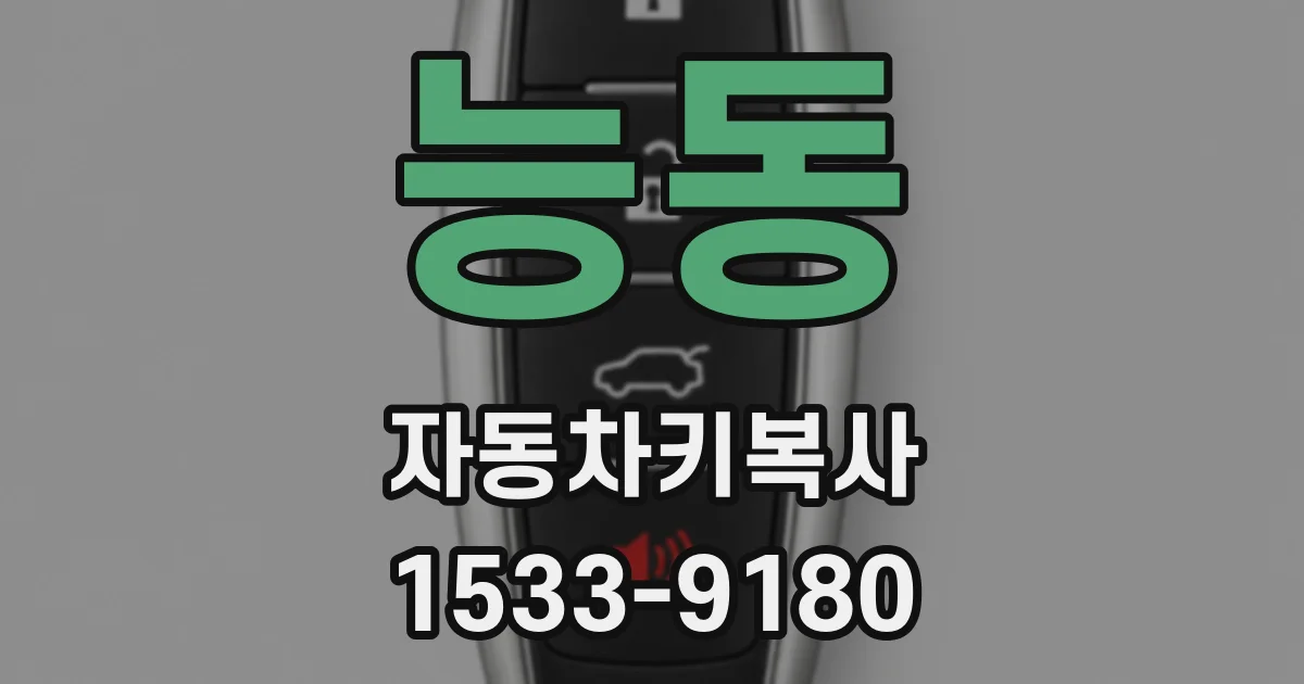 능동 자동차키복사